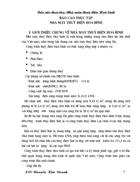 Thông số kỹ thuật của các thiết bị chính trong nhà máy thuỷ điện Hoà bình