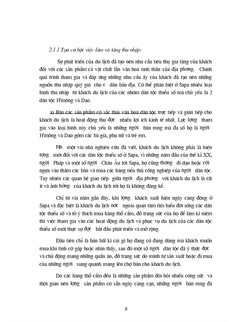 image for page Tác động của phát triển du lịch tới các dân tộc thiểu số và những giải pháp để phát triển du lịch bền vữngở sa pa 1