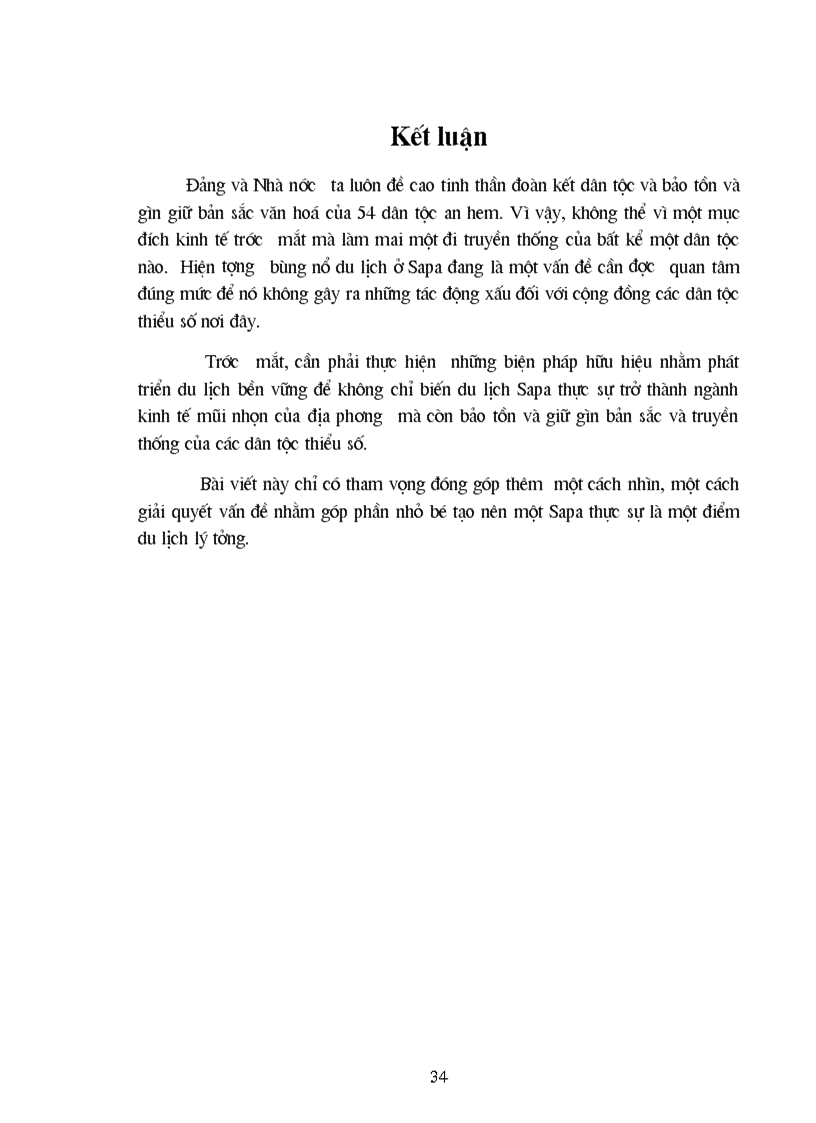 image for page Tác động của phát triển du lịch tới các dân tộc thiểu số và những giải pháp để phát triển du lịch bền vữngở sa pa 1