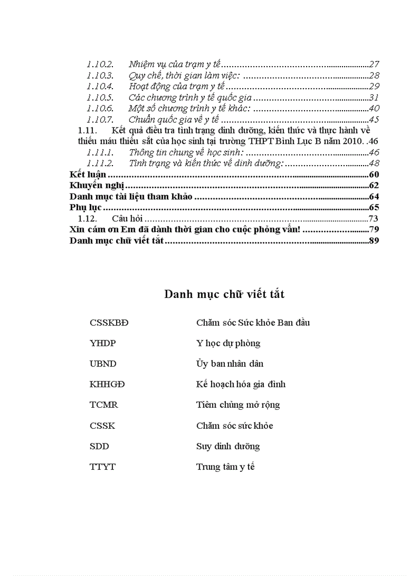 image for page Điều tra tình trạng dinh dưỡng kiến thức và thực hành về thiếu máu thiếu sắt của học sinh tại trường THPT Bình Lục B năm 2010