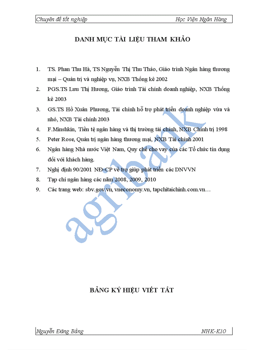 image for page Giải pháp mở rộng tín dụng đối với DNVVN tại NHNo PTNT Thăng Long 1