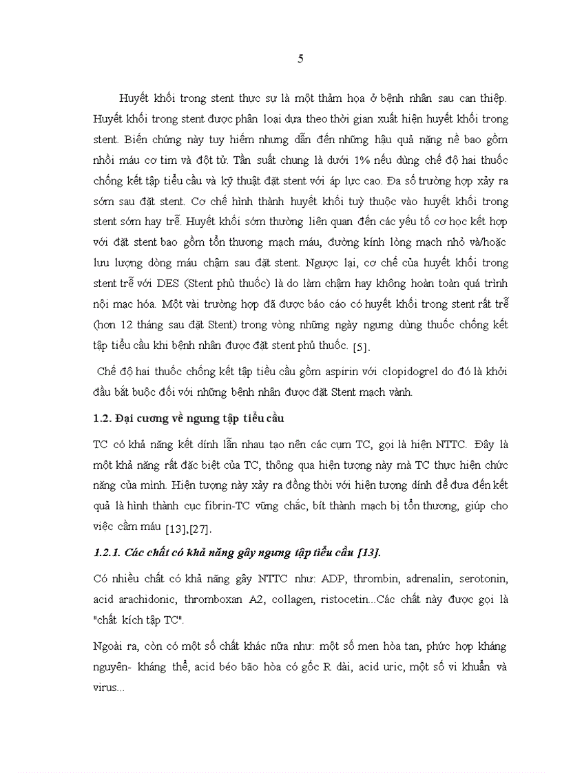 image for page Nghiên cứu độ ngưng tập tiểu cầu ở bệnh nhân trước và sau can thiệp đặt stent động mạch vành