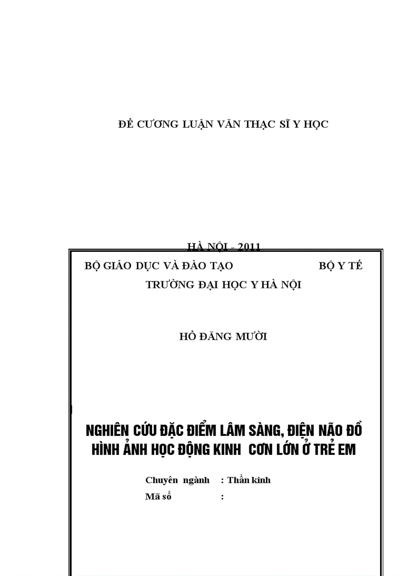image for page Nghiên cứu đặc điểm lâm sàng điện não đồ hình ảnh học động kinh cơn lớn ở trẻ em