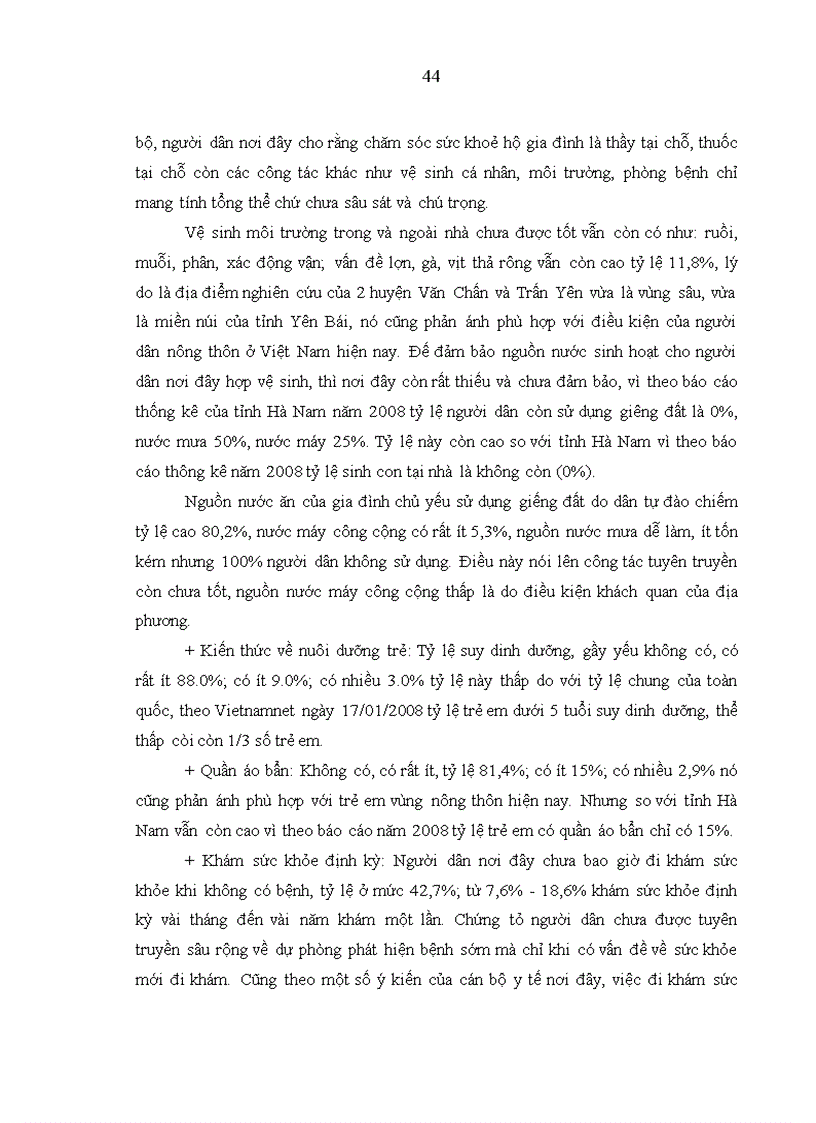 image for page Thực trạng và nhu cầu chăm sóc sức khỏe hộ gia đình tại tỉnh yên bái