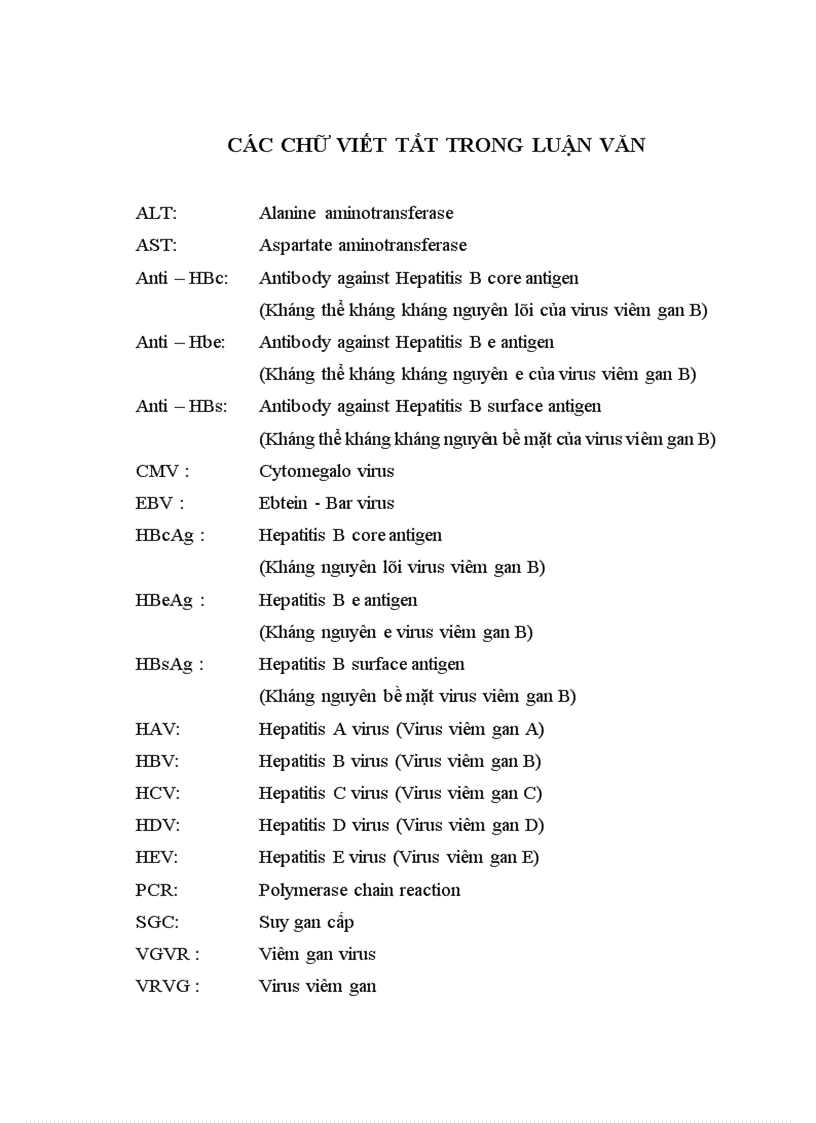 image for page Nghiên cứu một số nguyên nhân đặc điểm lâm sàng cận lâm sàng suy gan cấp ở trẻ em tại Bệnh viện Nhi Trung Ương