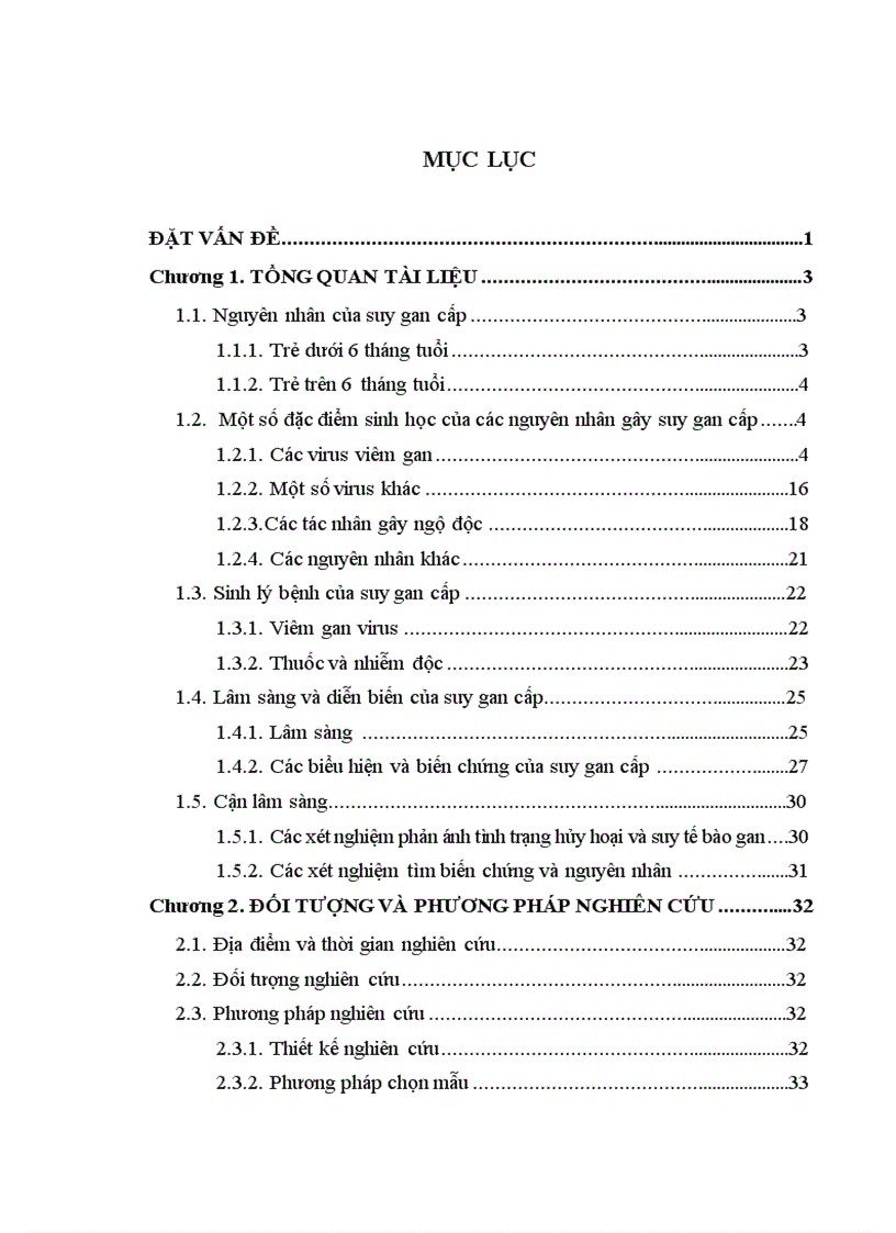 image for page Nghiên cứu một số nguyên nhân đặc điểm lâm sàng cận lâm sàng suy gan cấp ở trẻ em tại Bệnh viện Nhi Trung Ương