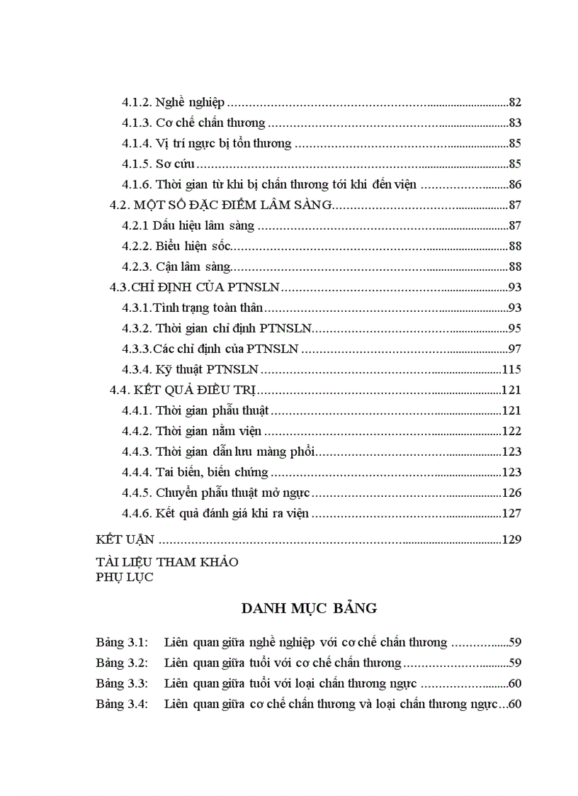 image for page Nghiên cứu ứng dụng phẫu thuật nội soi lồng ngực trong chẩn đoán và điều trị chấn thương ngực 1