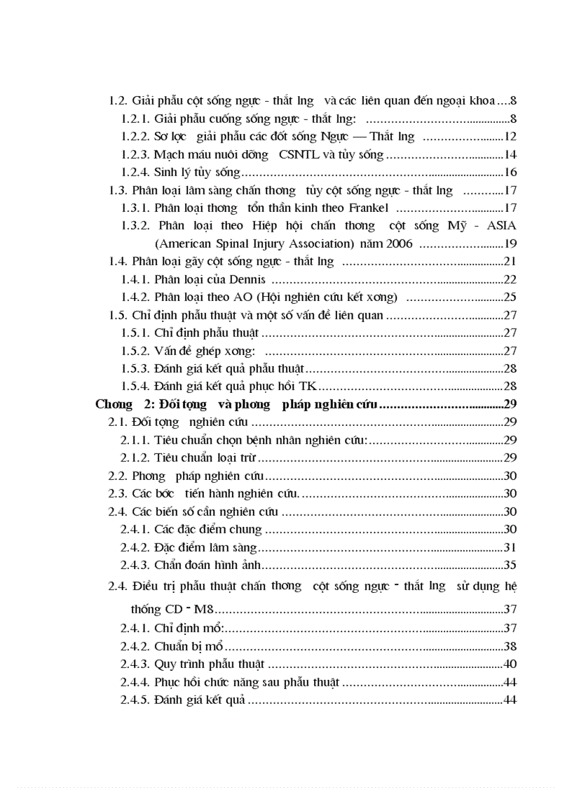 image for page Nghiên cứu đặc điểm lâm sàng chẩn đoán hình ảnh và kết quả điều trị phẫu thuật chấn thương cột sống đoạn bản lề Ngực Thắt lưng có liệt 1