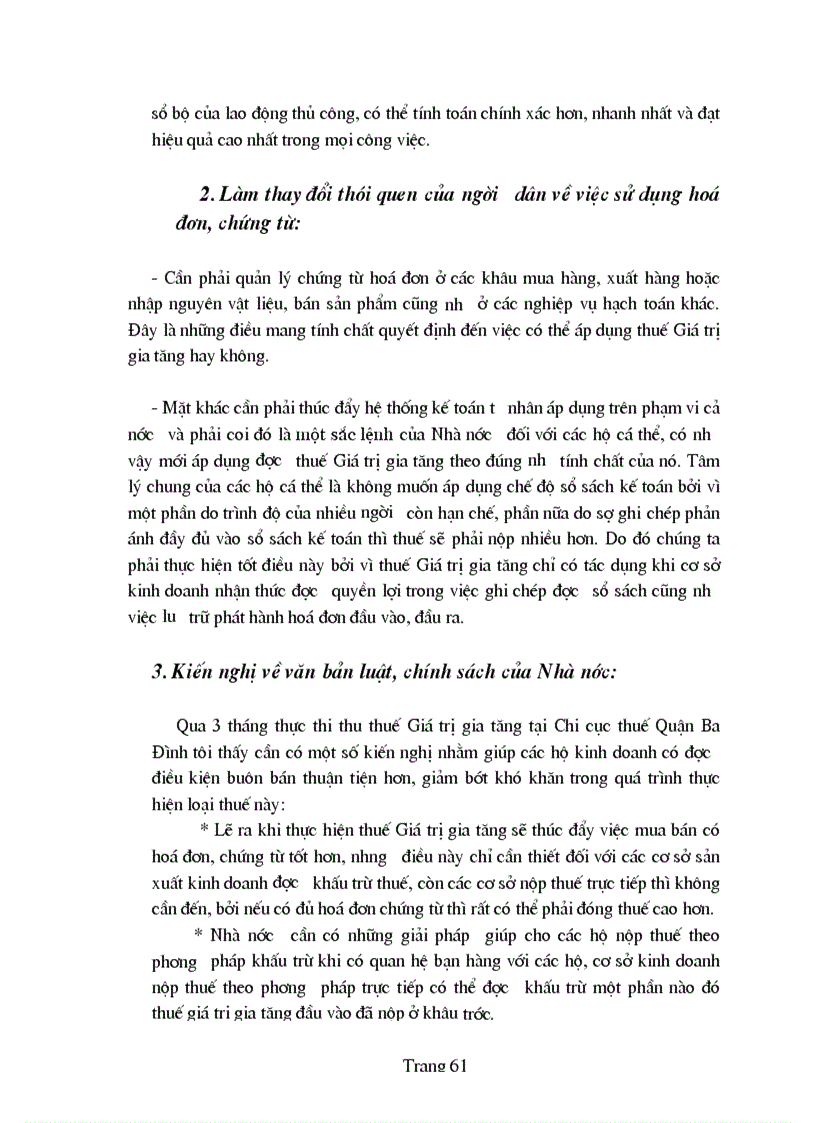 image for page Bàn về công tác quản lí thu thuế giá trị gia tăng ở khu vực kinh tế cá thể trên địa bàn quận Ba đình 1