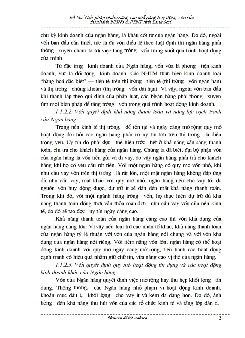 image for page Giải pháp tăng cường huy động vốn của Ngân hàng nông nghiệp PTNT Lạng Sơn