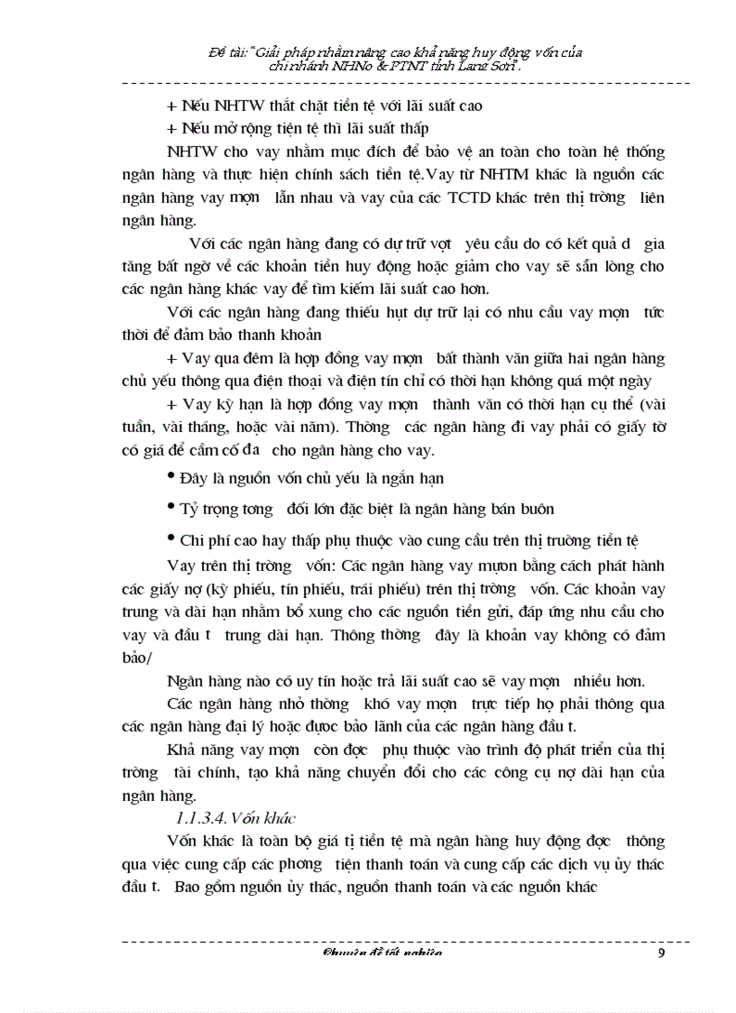 image for page Giải pháp tăng cường huy động vốn của Ngân hàng nông nghiệp PTNT Lạng Sơn