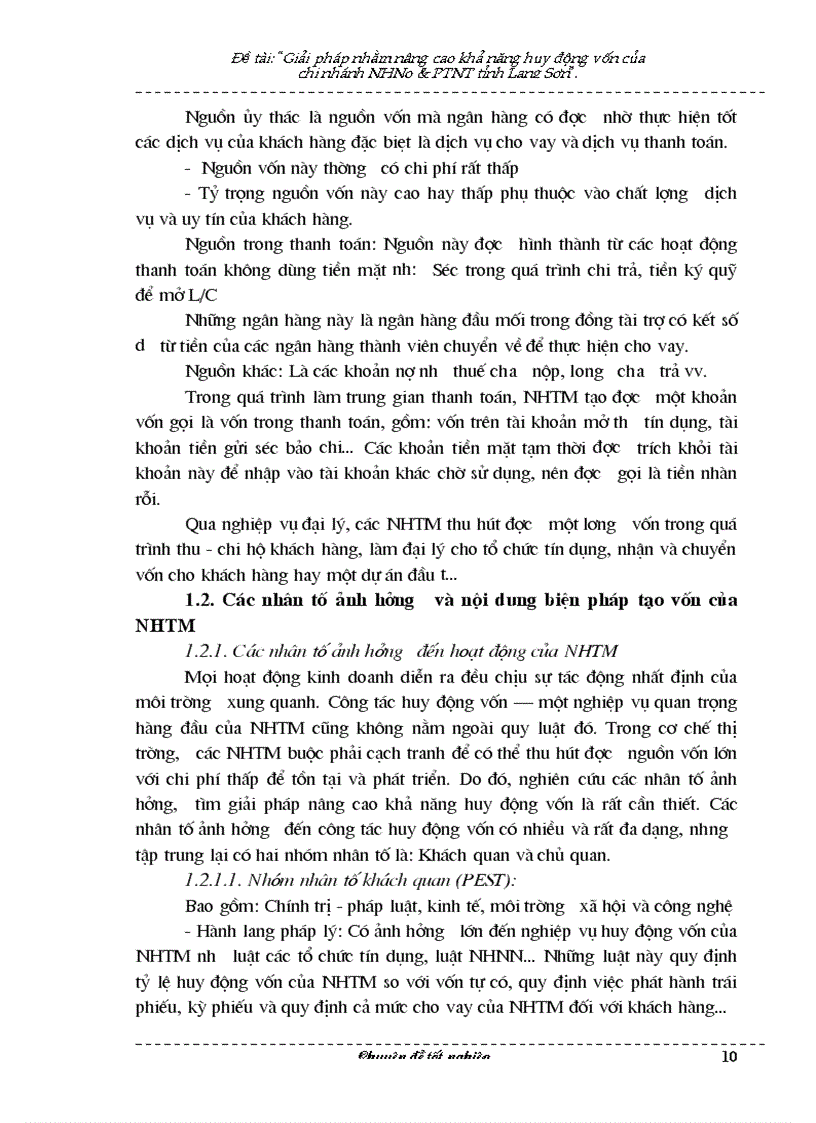 image for page Giải pháp tăng cường huy động vốn của Ngân hàng nông nghiệp PTNT Lạng Sơn