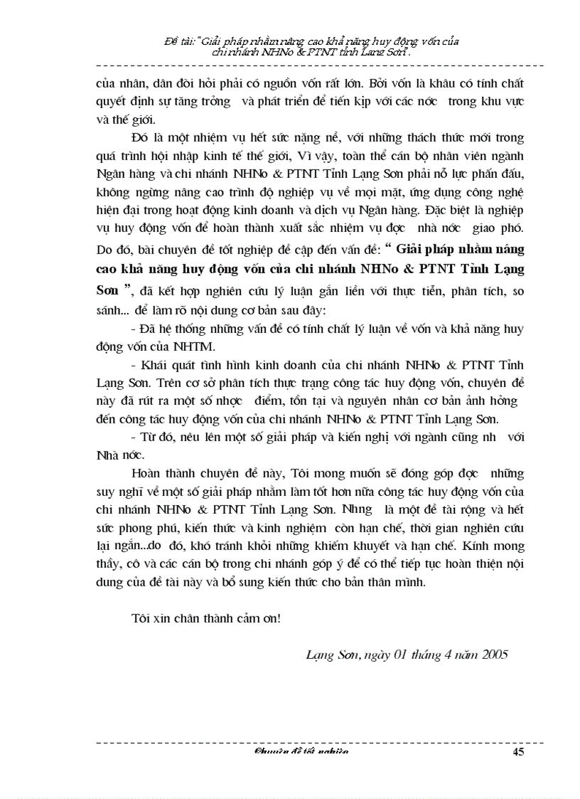 image for page Giải pháp tăng cường huy động vốn của Ngân hàng nông nghiệp PTNT Lạng Sơn