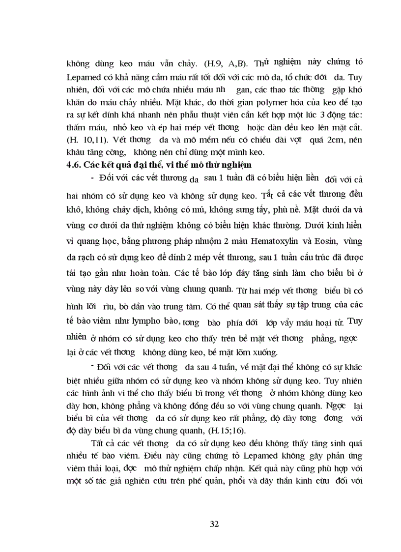 image for page Nghiên cứu tính phù hợp sinh học tính kháng khuẩn và khả năng liền mô của keo phẫu thuật Lepamed