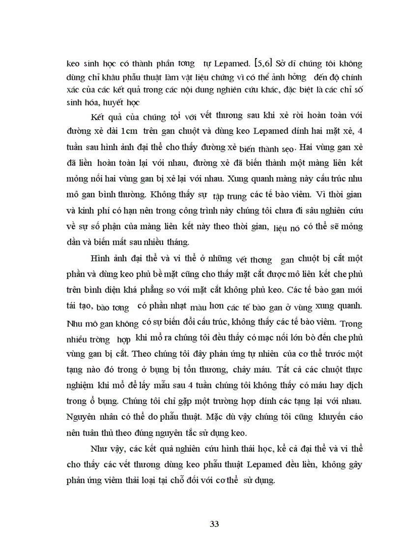 image for page Nghiên cứu tính phù hợp sinh học tính kháng khuẩn và khả năng liền mô của keo phẫu thuật Lepamed