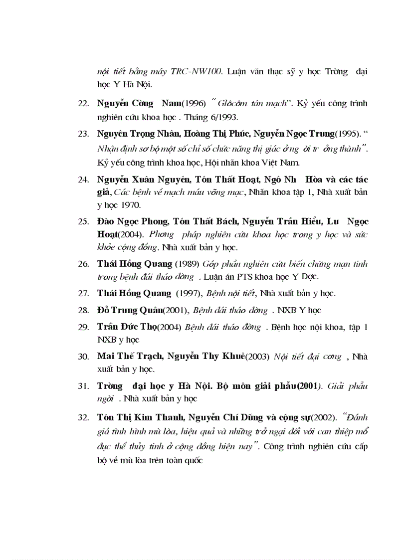 image for page Nhận xét mối liên quan giữa các biến chứng mắt trên bệnh nhân đái tháo đường và một số yếu tố nguy cơ