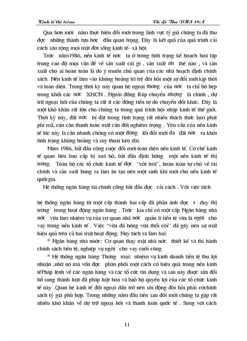 image for page Chính sách tỷ giá hối đoái và những điều kiện tự do hoá tỷ giá ở Việt nam