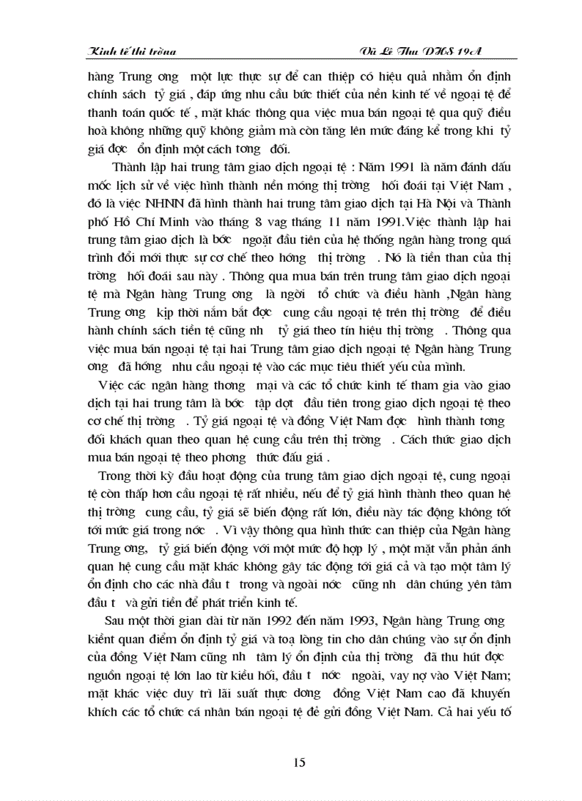 image for page Chính sách tỷ giá hối đoái và những điều kiện tự do hoá tỷ giá ở Việt nam