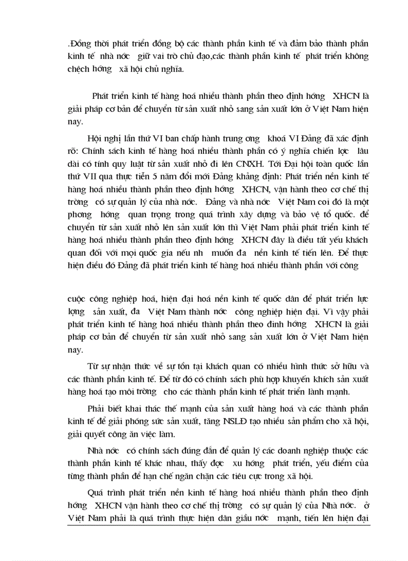 image for page Phát triển nền kinh tế hàng hoá nhiều thành phần theo định hướng XHCN 1