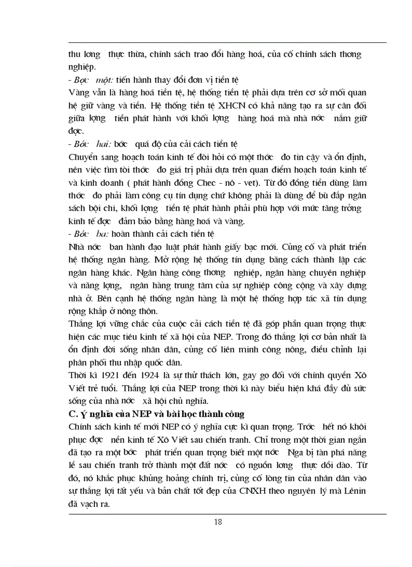 image for page Chính sách kinh tế mới của Lênin và sự vận dụng nó ở Việt Nam