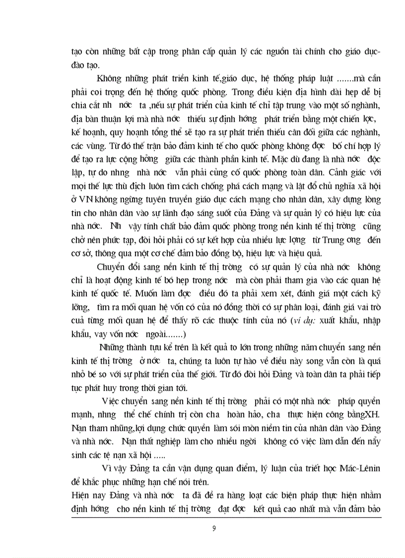 image for page Cơ sở lý luận về chuyển đổi về nền kinh tế thị trường 1