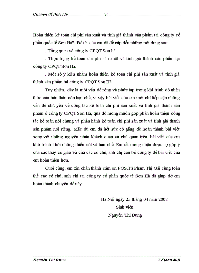 image for page Hoàn thiện kế toán chi phí sản xuất và tính giá thành sản phẩm tại công ty Cổ Phần Quốc Tế Sơn Hà 1