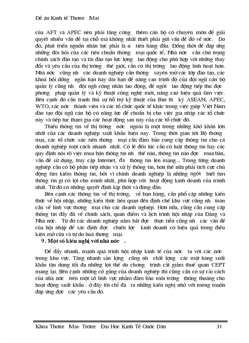 image for page Thúc đẩy xuất khẩu hàng hoá của Việt Nam trong điều kiện thực hiện lộ trình AFTA CEPT 1