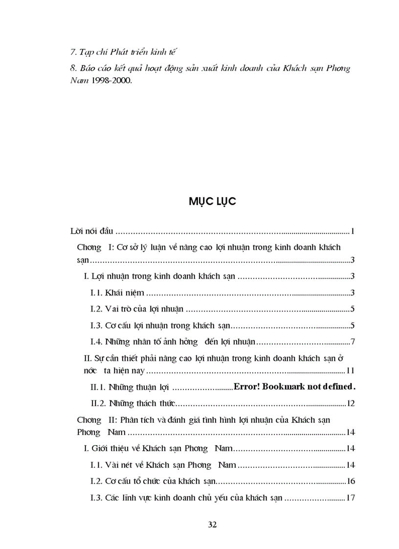 image for page Một số giải pháp nhằm nâng cao lợi nhuận của Khách sạn Phương Nam