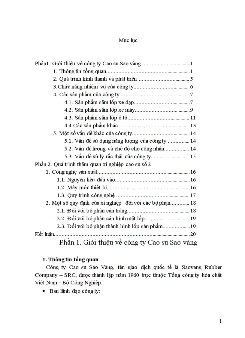 image for page Báo cáo thực tập Công ty Cao su Sao Vàng