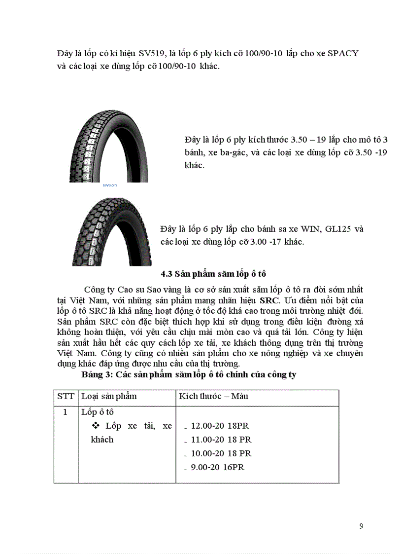 image for page Báo cáo thực tập Công ty Cao su Sao Vàng