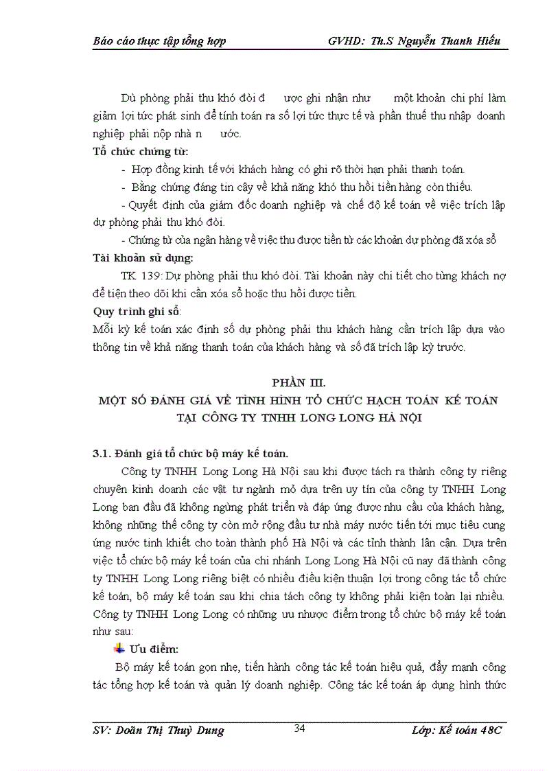 image for page Một số đánh giá về tình hình tổ chức hạch toán kế toán tại công ty TNHH Long Long Hà Nội 1