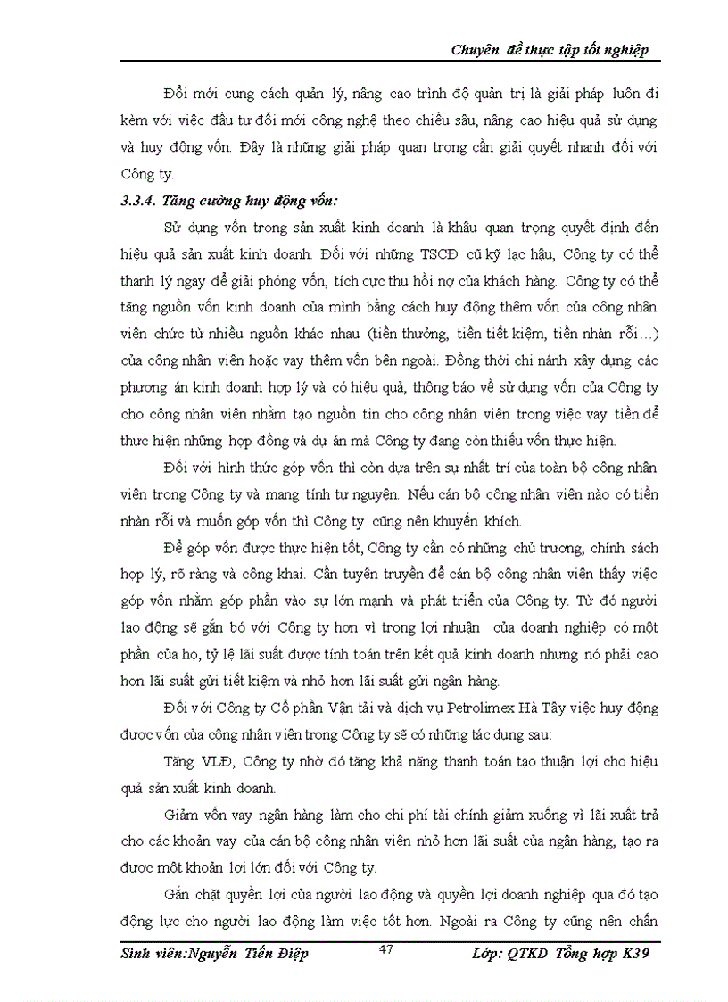 image for page Một số giải pháp nhằm nâng cao hiệu quả sản xuất kinh doanh của Công ty Cổ phần vận tải và dịch vụ Petrolimex Hà Tây 1