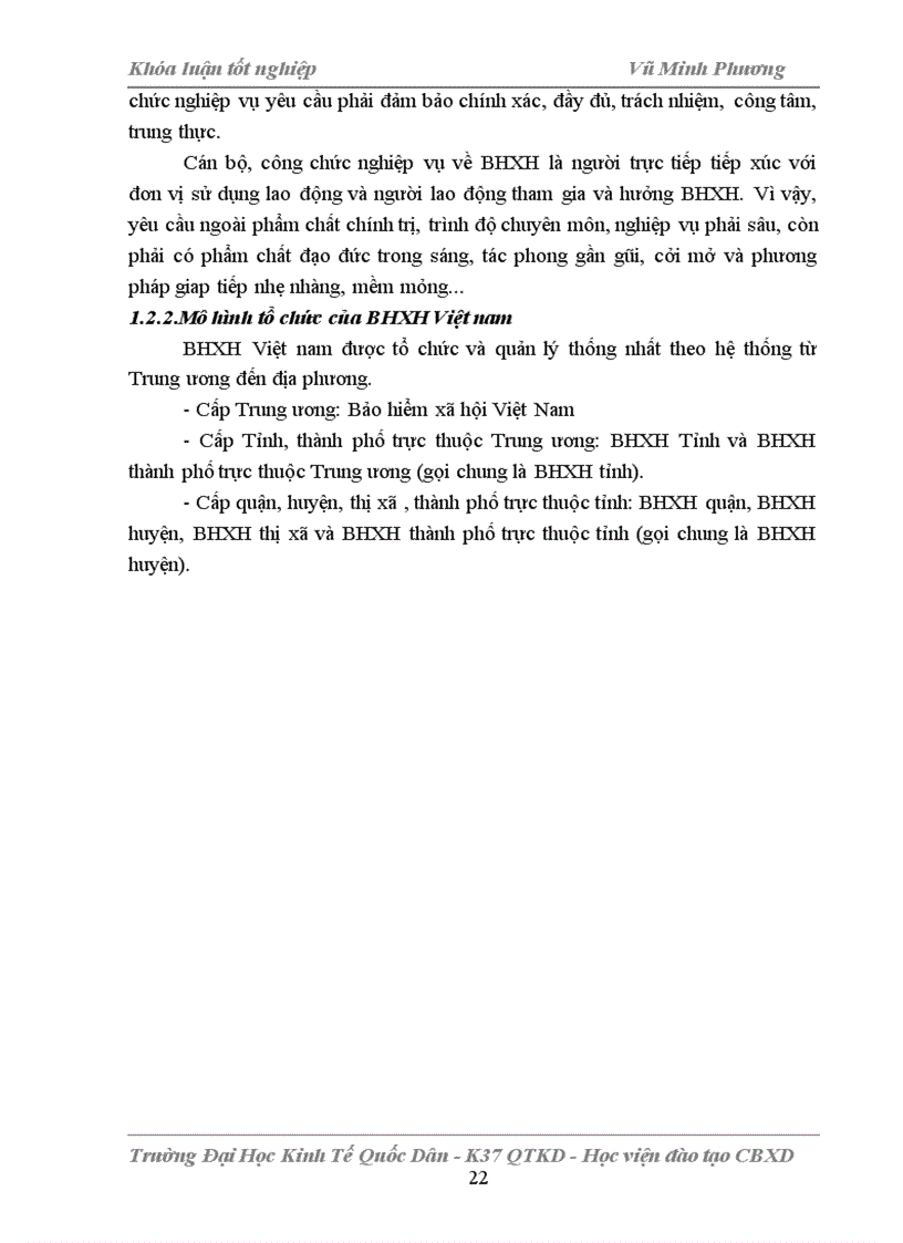 image for page Đổi mới công tác quản lý cán bộ thuộc hệ thống Bảo hiểm xã hội thành phố Hà nội