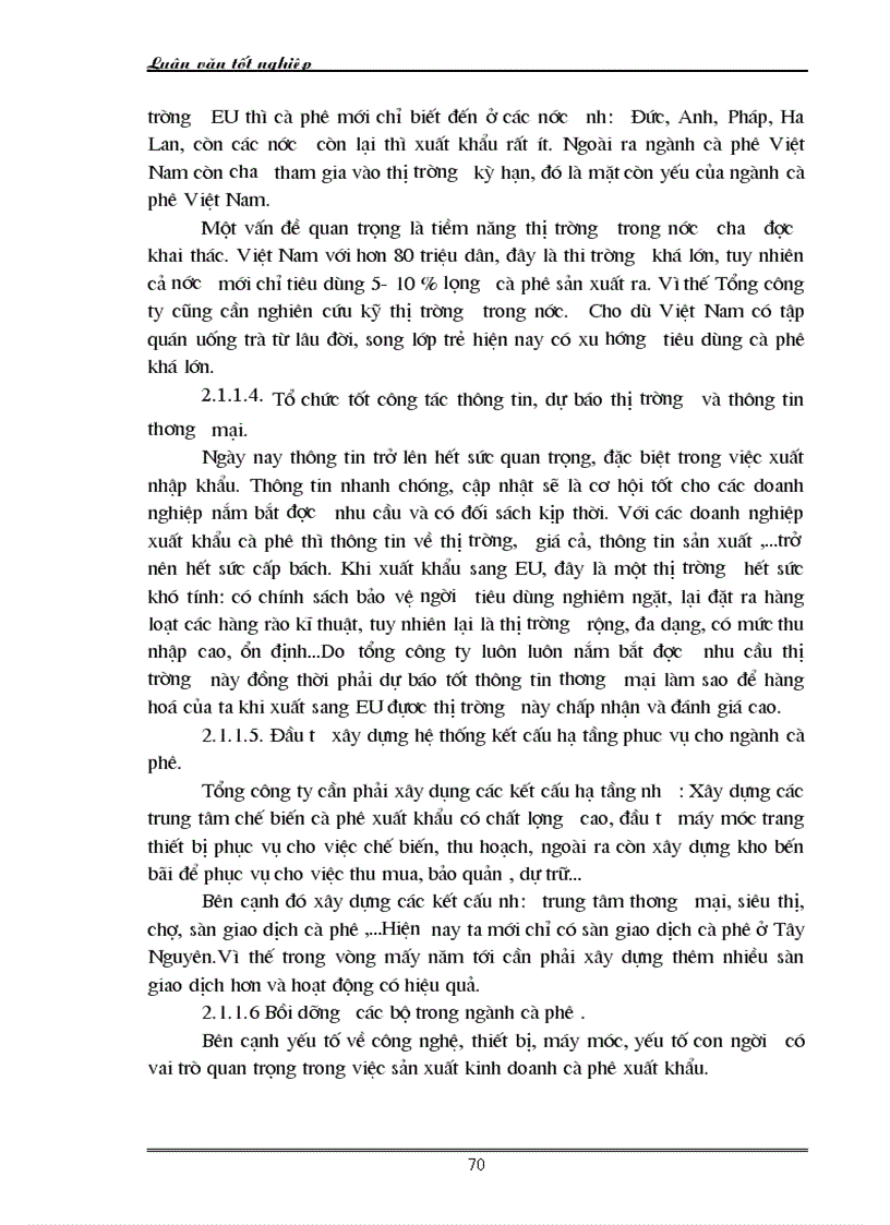 image for page Một số giải pháp đẩy mạnh xuất khẩu cà phê vào thị trường EU của Tổng công ty cà phê Việt Nam 1