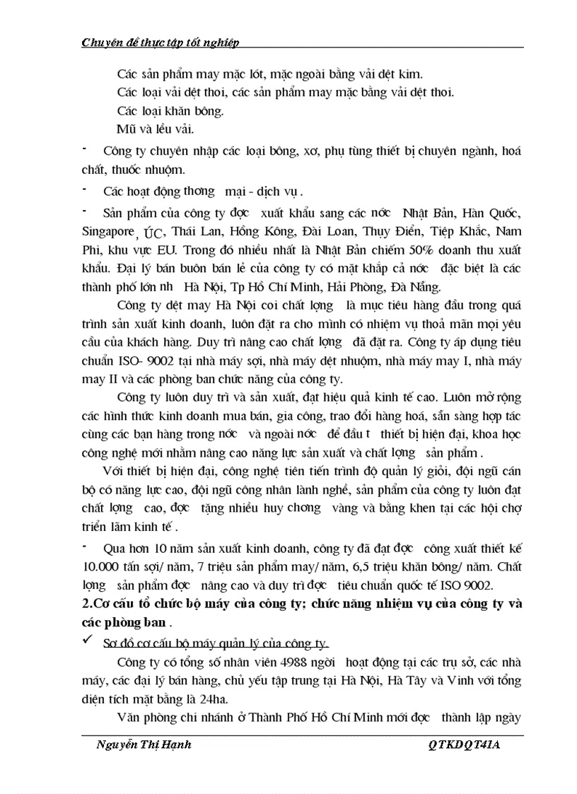 image for page Một số giải pháp chủ yếu nhằm nâng cao khả năng cạnh tranh của công ty dệt may Hà Nội