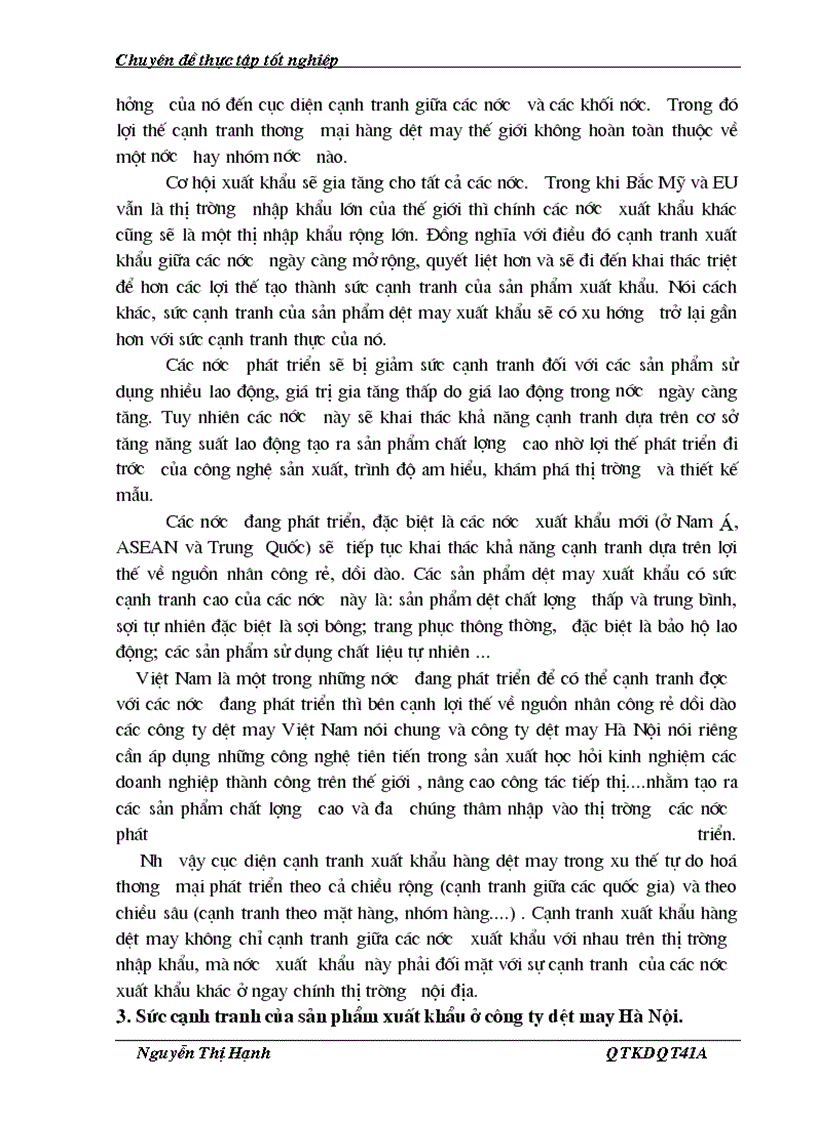 image for page Một số giải pháp chủ yếu nhằm nâng cao khả năng cạnh tranh của công ty dệt may Hà Nội