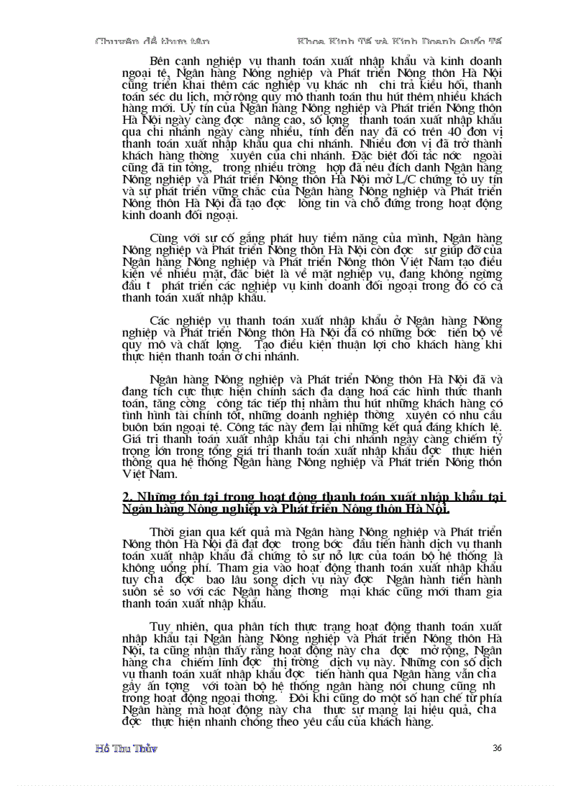 image for page Một số giải pháp nhằm nâng cao hiệu quả hoạt động thanh toán xuất nhập khẩu tại Ngân hàng Nông nghiệp và Phát triển Nông thôn Hà Nội