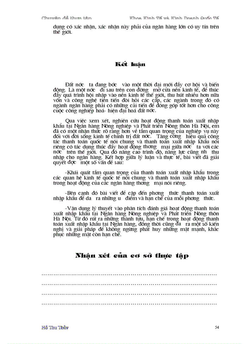 image for page Một số giải pháp nhằm nâng cao hiệu quả hoạt động thanh toán xuất nhập khẩu tại Ngân hàng Nông nghiệp và Phát triển Nông thôn Hà Nội