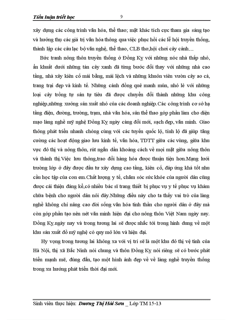 image for page Vận dụng nguyên tắc xem xét khách quan và nguyên tắc toàn diện giới thiệu về làng nghề Đồng Kỵ và đưa ra lời bình 1