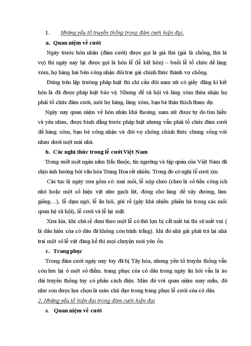 image for page Hãy phân tích từ goc độ triết học các đám cưới hiện đại ở Hà Nội và thành phố HCM những năm gần đây Đưa ra lời bình luận