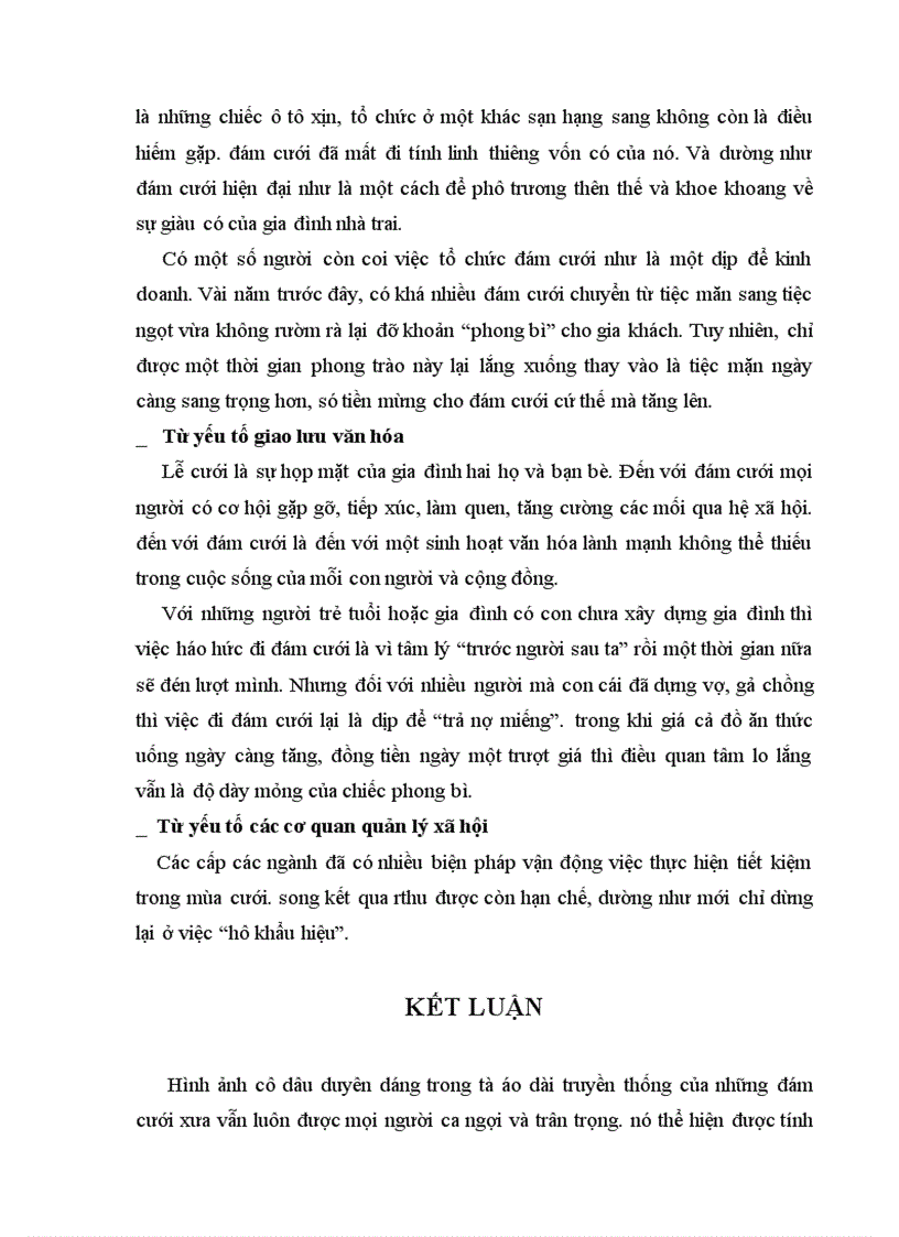 image for page Hãy phân tích từ goc độ triết học các đám cưới hiện đại ở Hà Nội và thành phố HCM những năm gần đây Đưa ra lời bình luận