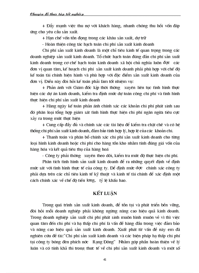 image for page Chi phí sản xuất điều kiện và các giải pháp hạ thấp chi phí sản xuất kinh doanh tại Công ty Bóng đèn Phích nước Rạng Đông 1