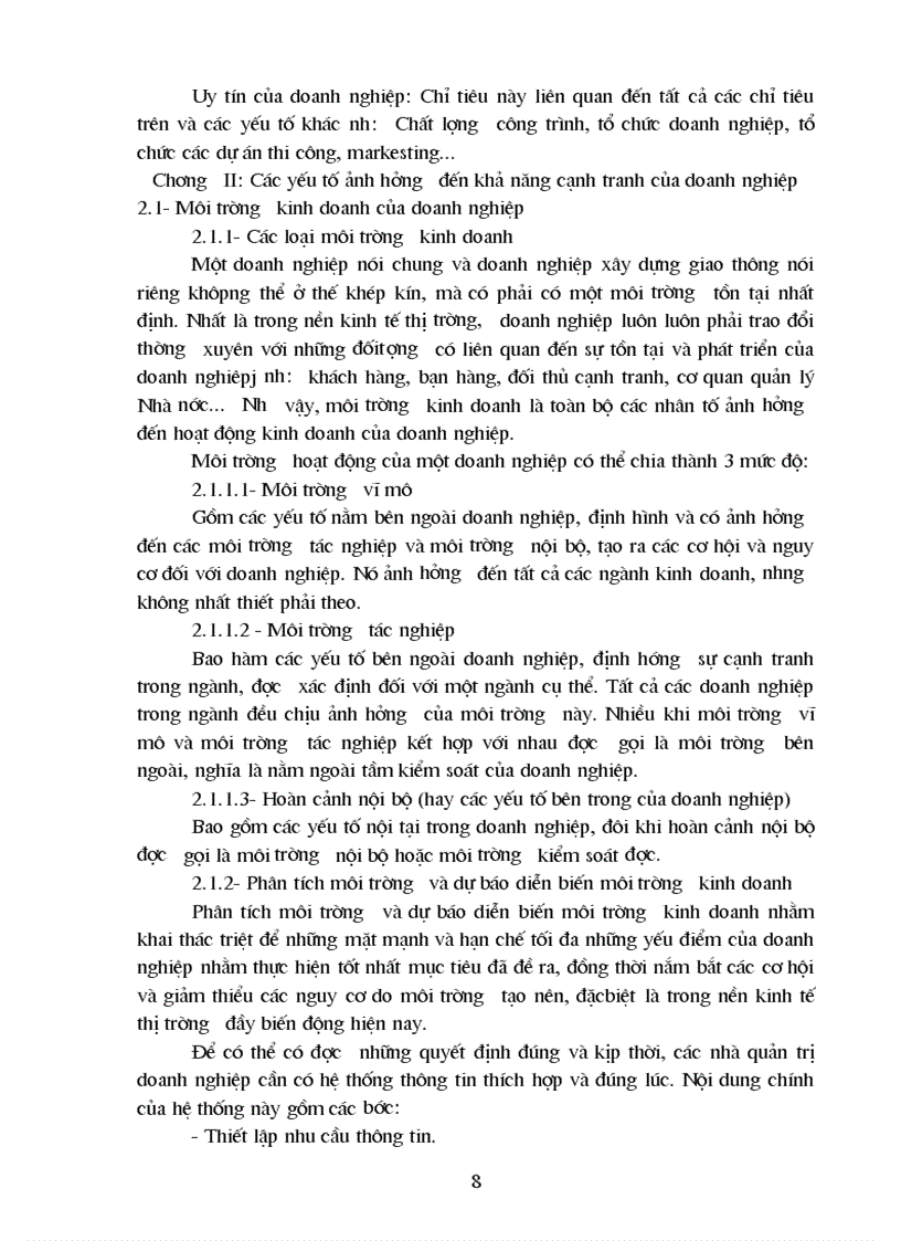 image for page Nâng cao khả năng cạnh tranh của doanh nghiệp xây dựng tại Công ty xây dựng CTGT 892 thuộc Tổng công ty xây dựng công trình 892