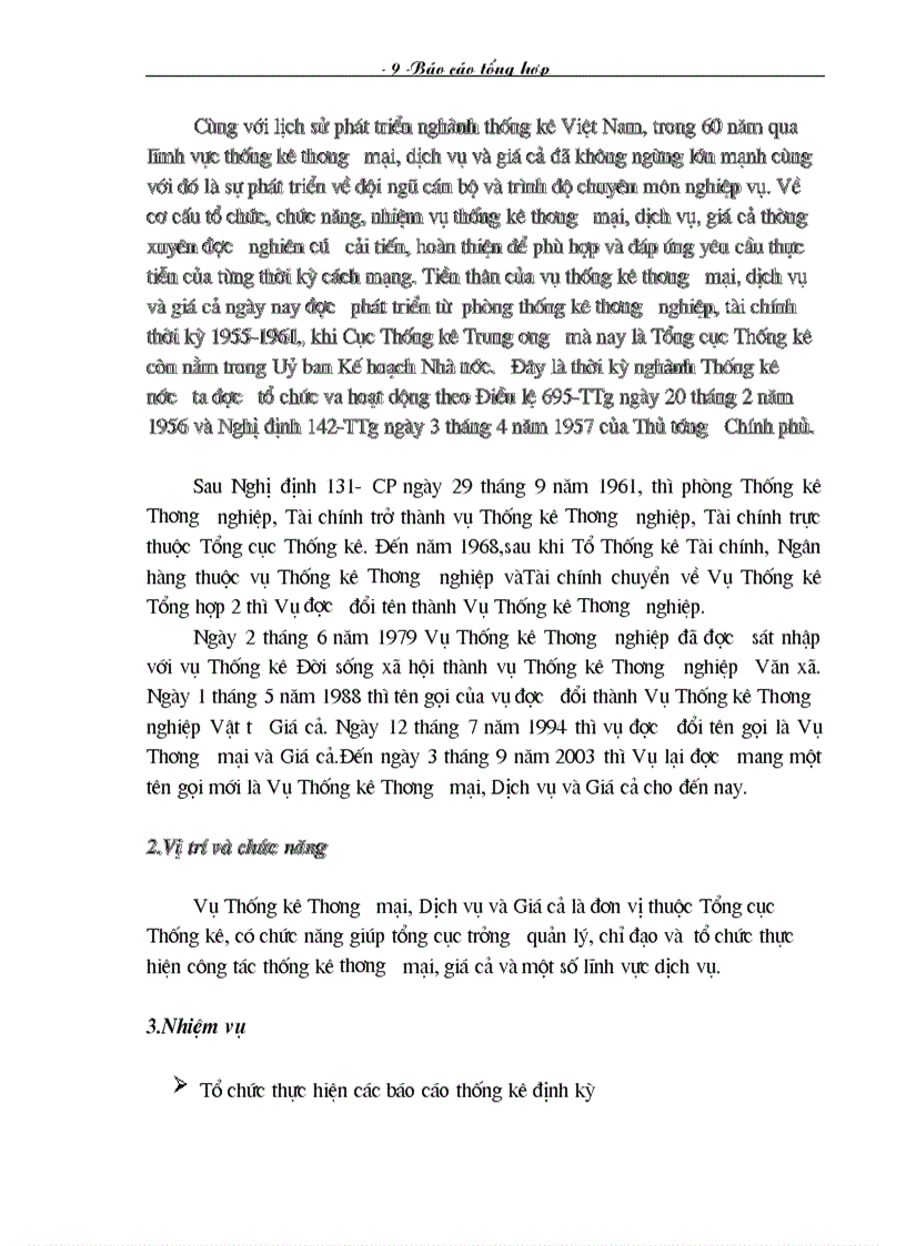 image for page Báo cáo tổng hợp tại Tổng cục Thống kê