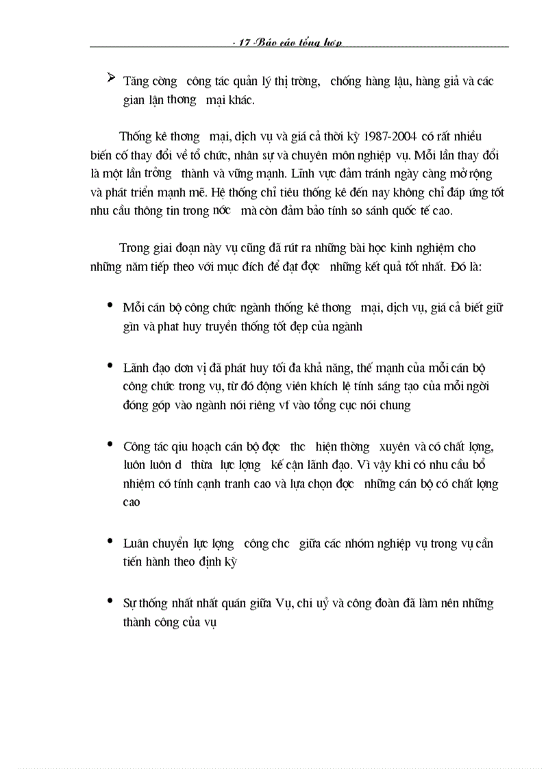 image for page Báo cáo tổng hợp tại Tổng cục Thống kê