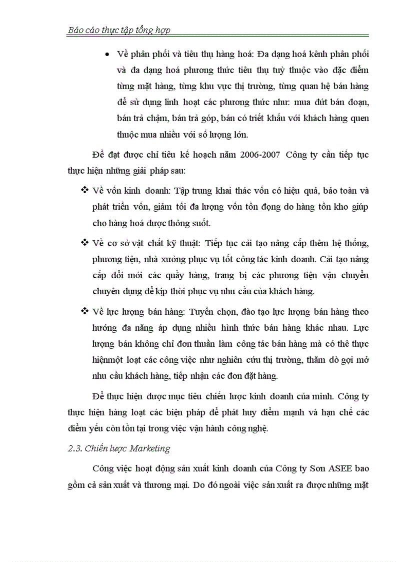 image for page Đặc điểm kinh tế kỹ thuật và kết quả sản xuất của Công ty Sơn ASEE Việt Nam