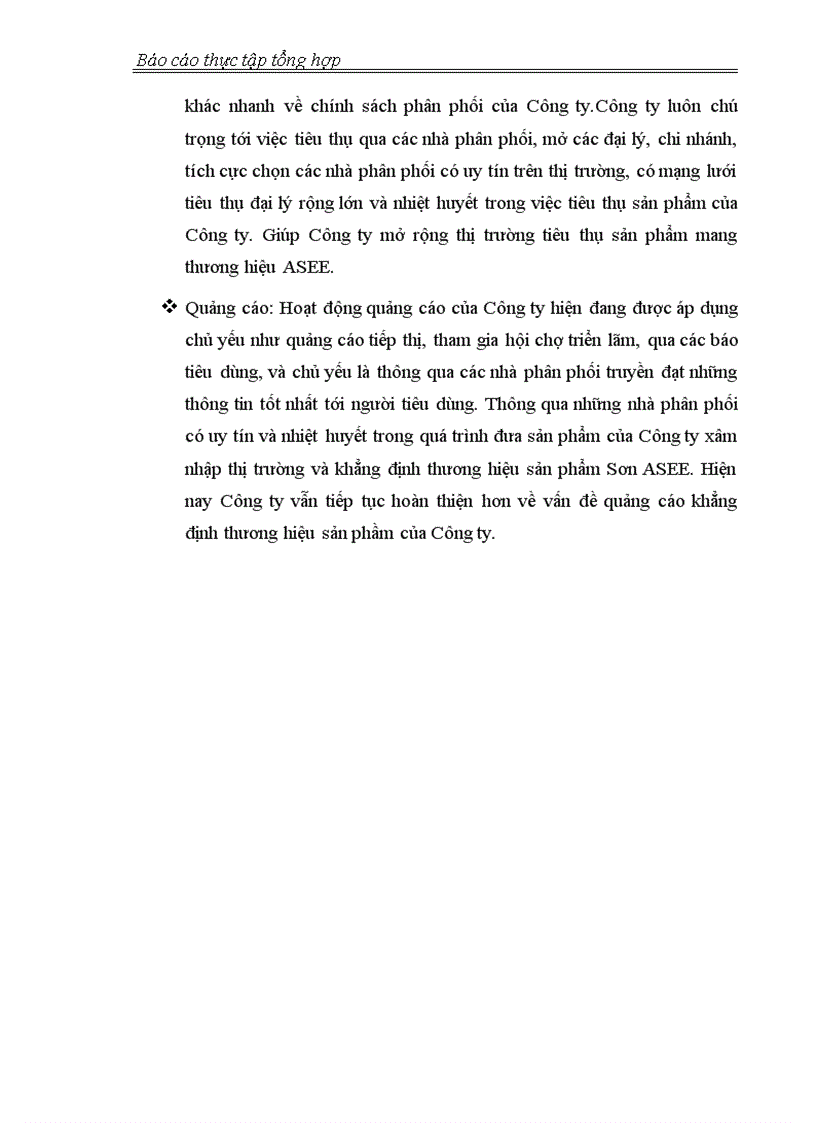 image for page Đặc điểm kinh tế kỹ thuật và kết quả sản xuất của Công ty Sơn ASEE Việt Nam