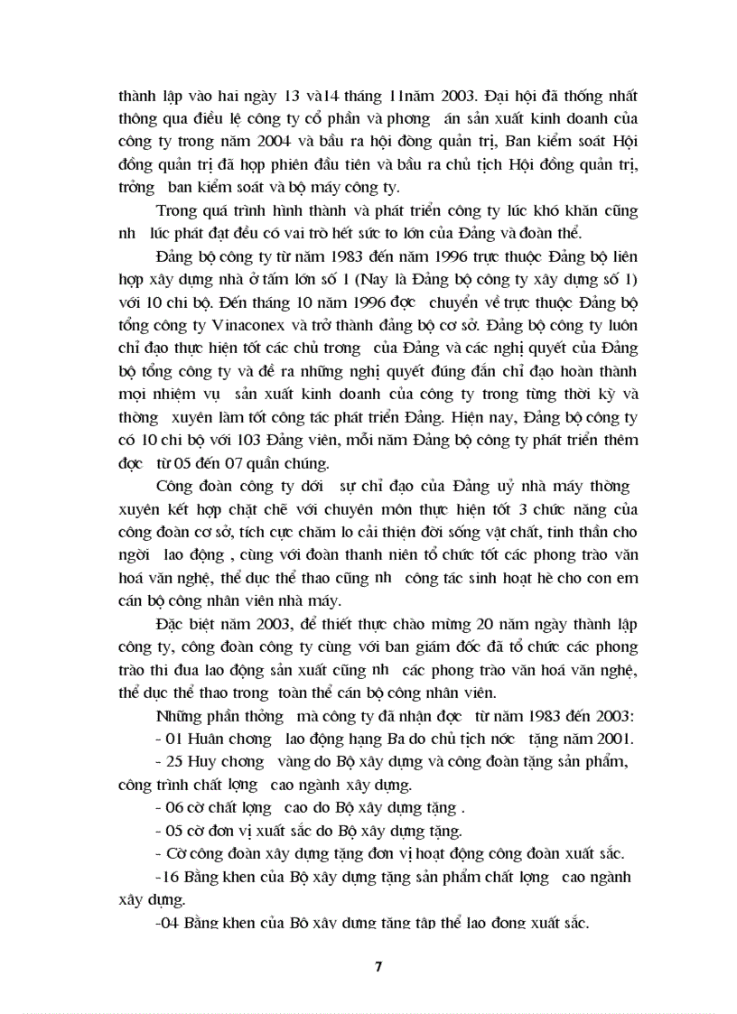 image for page Thực trạng và phương hướng phát triển của công ty cổ phần và xây dựng Vinaconex Xuân Mai