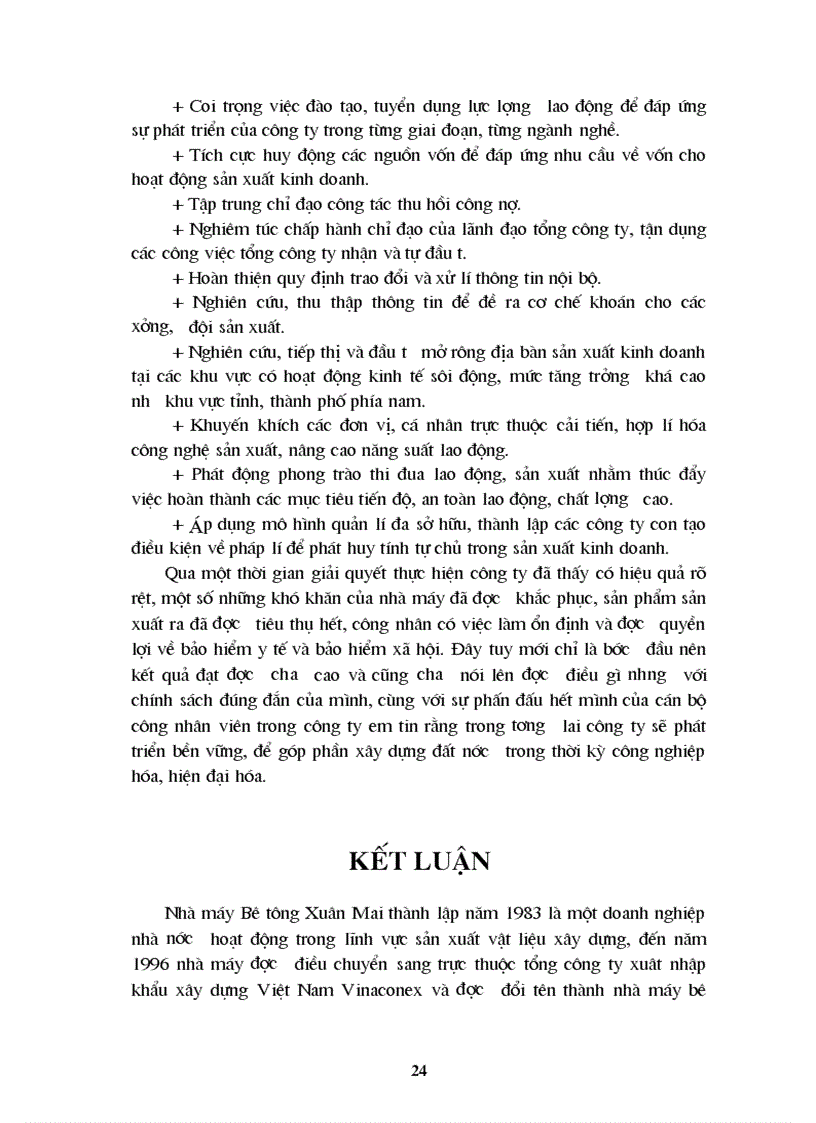 image for page Thực trạng và phương hướng phát triển của công ty cổ phần và xây dựng Vinaconex Xuân Mai