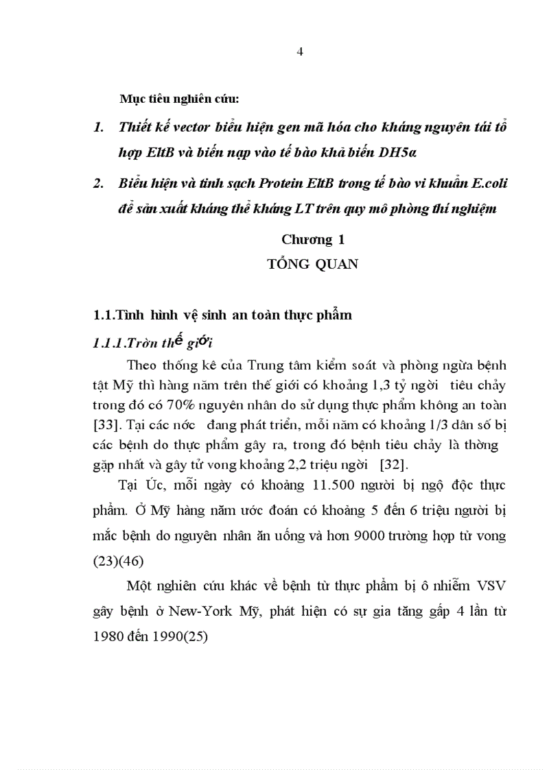 image for page Thiết kế và biểu hiện tiểu đơn vị B độc tố không chịu nhiệt LT của ETEC trên quy mô phòng thí nghiệm 1